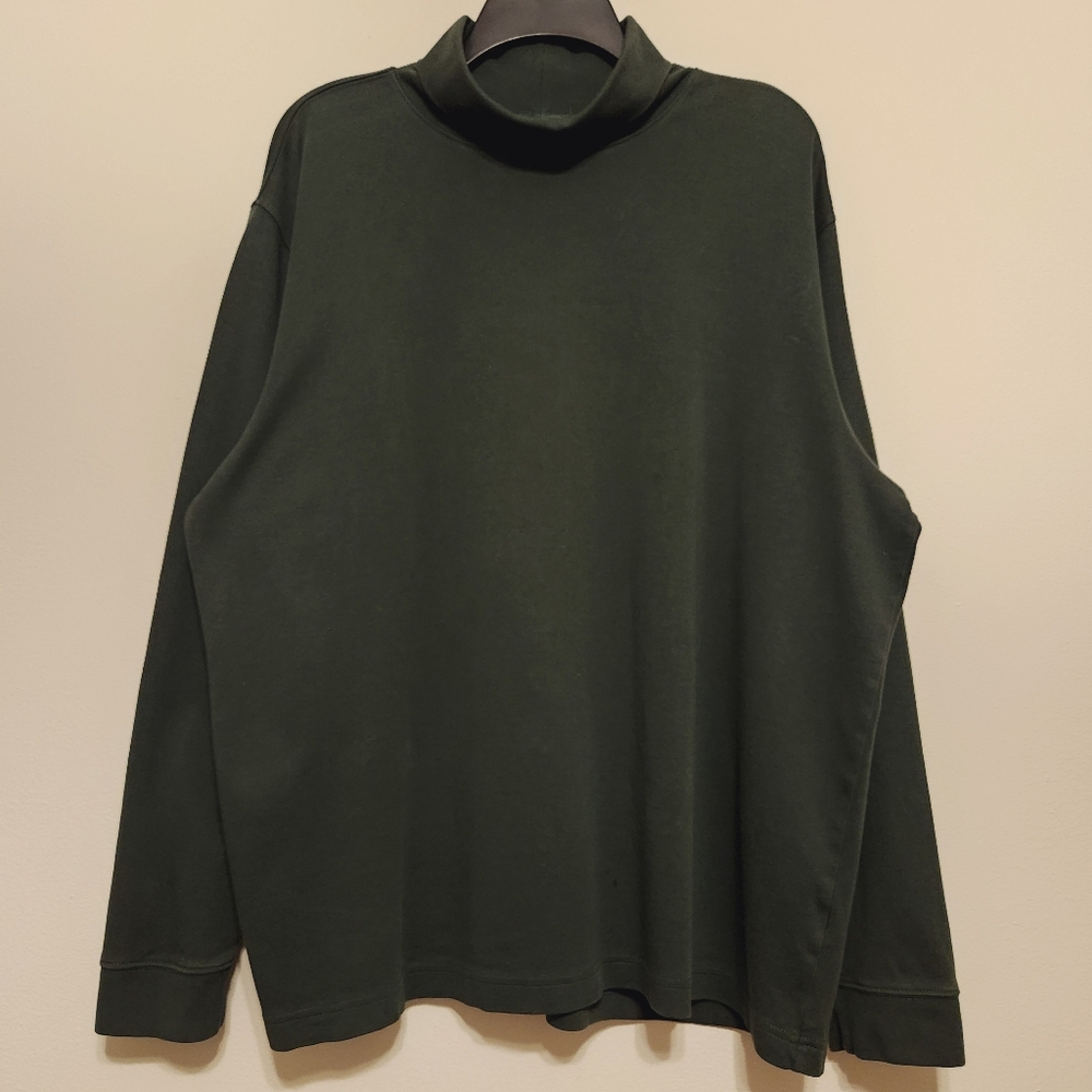 L.L. Bean Green Long Sleeve Turtleneck